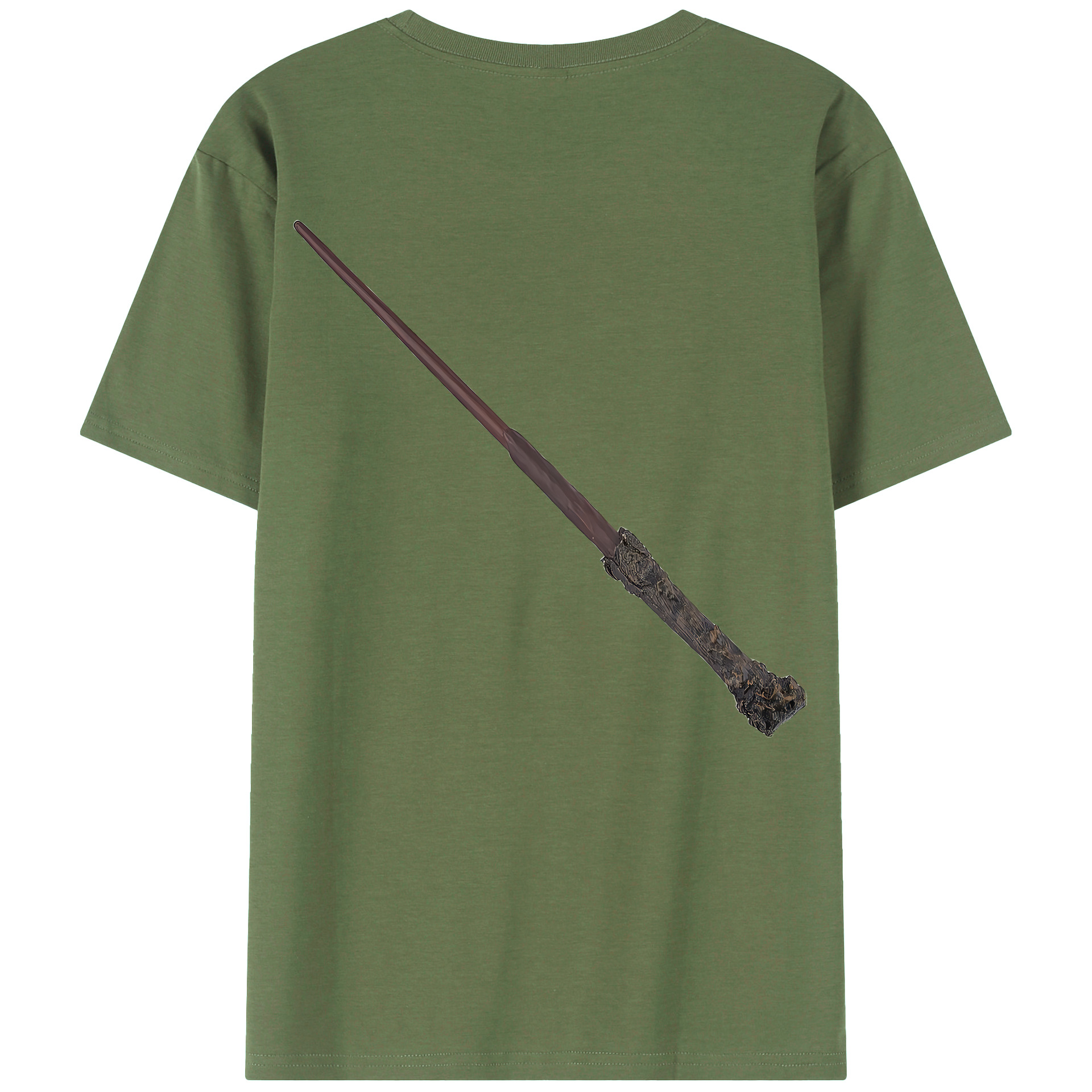 （画像用） Harry Potter ハリー・ポッターシリーズ 綿100％ メンズ半袖Tシャツ（バックプリント） 通気性